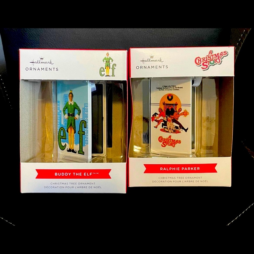 2021 Christmas Story & Elf VHS vcr Ornaments Hallmark